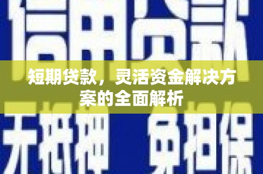 双辽短期贷款，灵活资金解决方案的全面解析