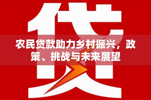 双辽农民贷款助力乡村振兴，政策、挑战与未来展望