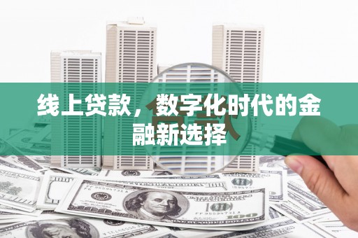 双辽线上贷款，数字化时代的金融新选择